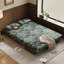 Coussin convertible 59,06 po en mélange de lin vert-129855403