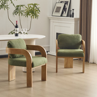 Chaises de salle à manger rembourrées Demars Modern