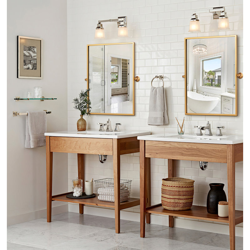 Miroir mural en fer