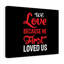 We Love Red - Wrapped Canvas Print-379215123