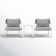 Ensemble de 2 chaises et table d'appoint Yuri