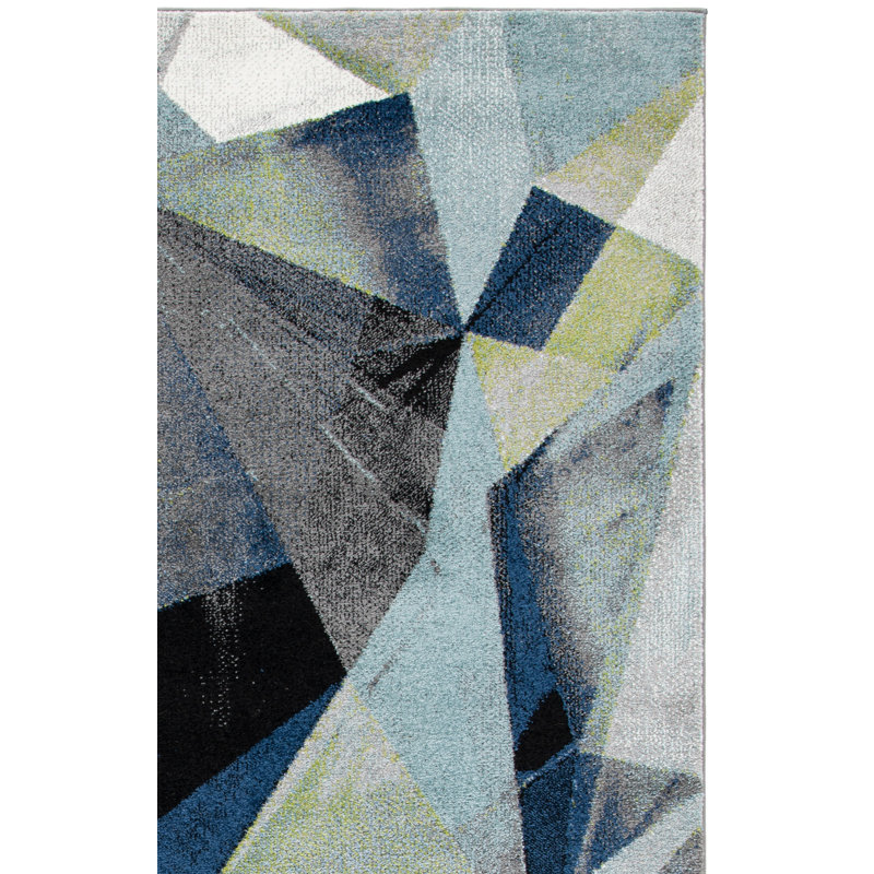 Tapis à motif abstrait Mihrije Porcello, Rectangle 8 pi x 10 pi