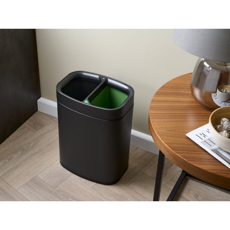 Plastic Multi-Compartment Rubbish & Recycling Bin - 6L