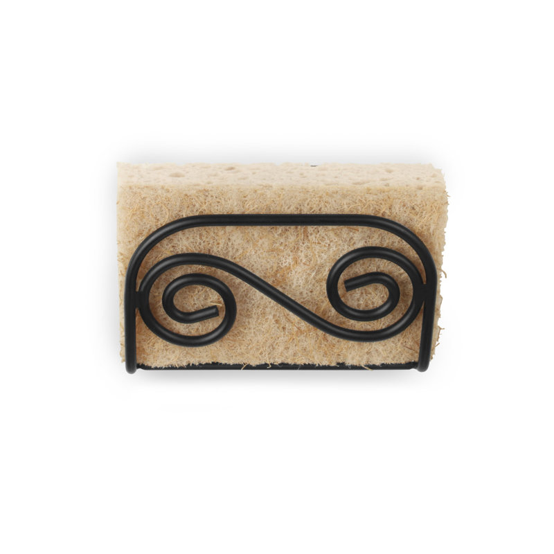 Porte-éponge à volutes en acier