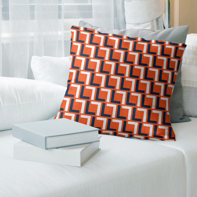 Housse de coussin Football Luxury, Simili daim, Brun/noir/beige, 26 po x 26 po