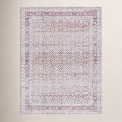 Angiela Machine Washable Floral Rug
