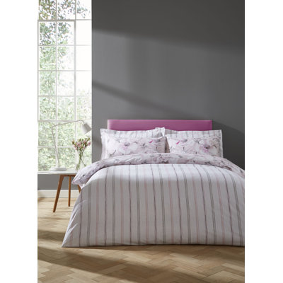Arctic Poppy Cotton Print Duvet Cover Set