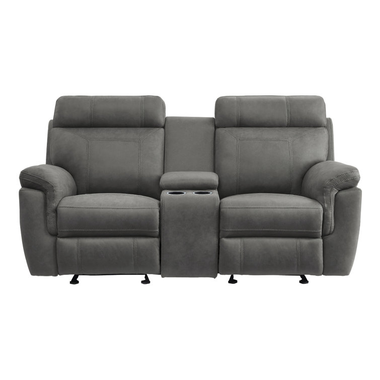 Latitude Run® Britain 76 Microfiber Manual Glider Reclining Loveseat