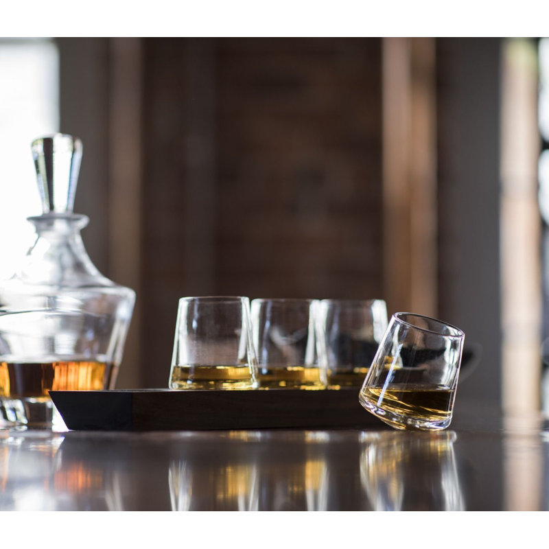 Ludlow Whiskey Set with Wood Base