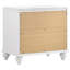 Table de chevet 2 tiroirs blanche