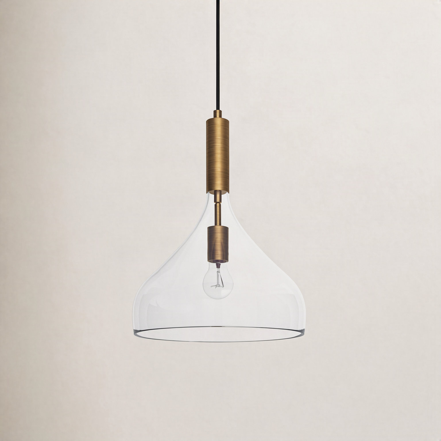 Rayden 1 - Light Pendant, Aged Gold