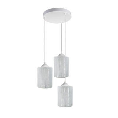 Crucita 3 - Light White Cluster Pendant