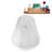 60" Streamline Soaking Freestanding Tub and Tray With Internal Drain-101698048