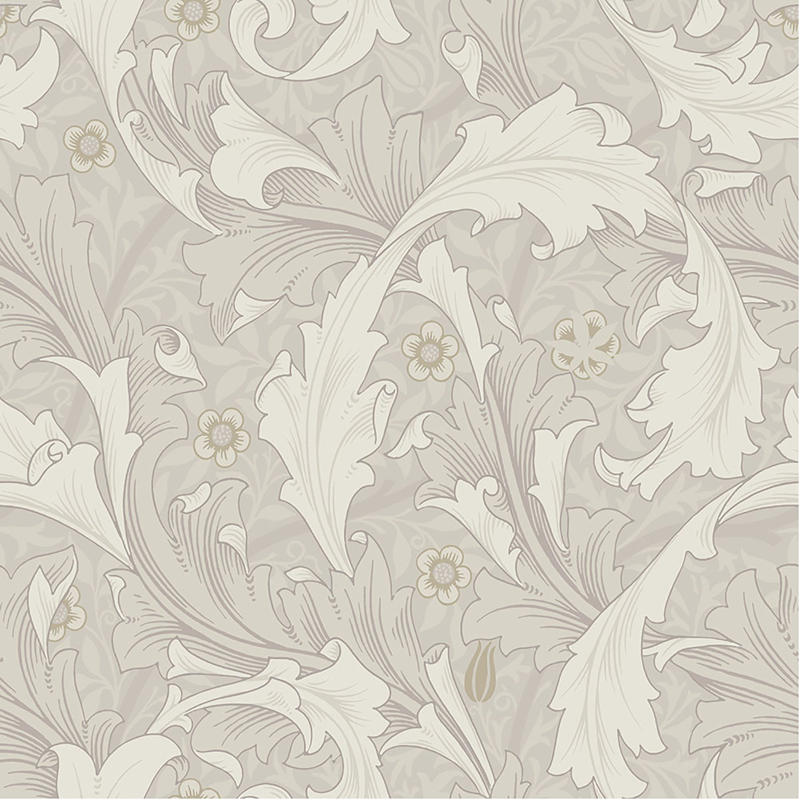 Granville Floral Wallpaper, White