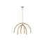 Lustre 6 lumières Meridian en laiton naturel-1342790584