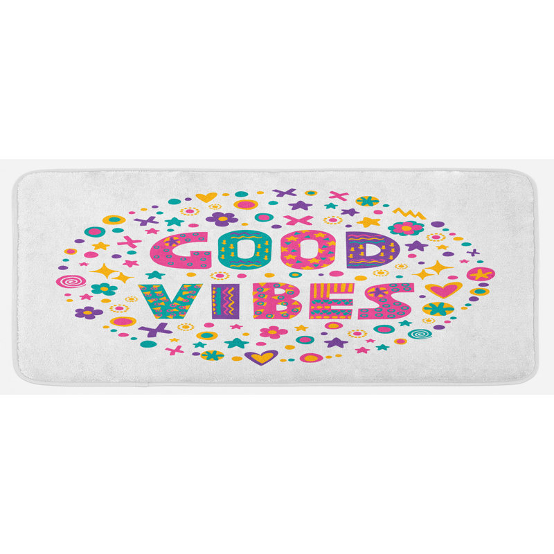 Tapis de cuisine multicolore hippie