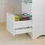 Bureau d'ordinateur en L de 55,7 po avec tiroir-classeur et caisson de tiroir Derick-108884148