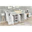 Lit mezzanine fonctionnel avec 3 tablettes, 2 armoires et 2 tiroirs, échelle avec rangement, aucun sommier nécessaire, blanc