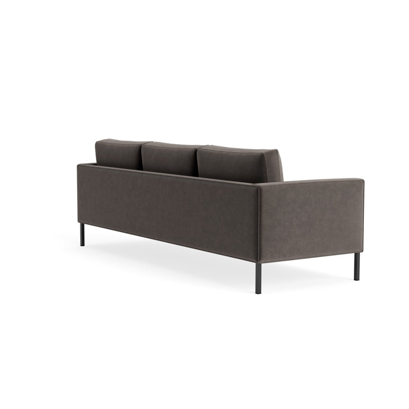 MTO - Paramount Sofa Metal Legs, 32" H x 95" W x 34" D, Storm Velvet
