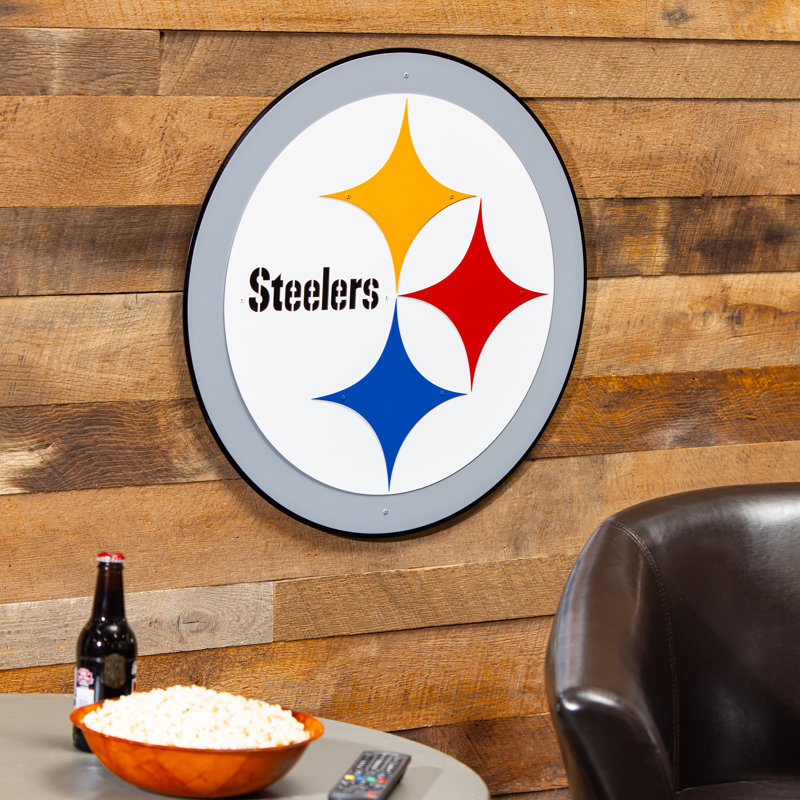Art mural en métal Pittsburgh Steelers