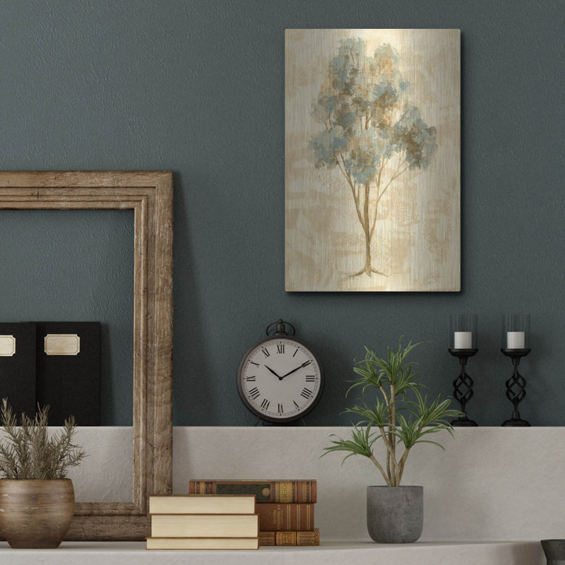 «Ethereal Tree III» par Silvia Vassileva, art mural en métal, 24 po x 36 po, H 16 po x l 12 po