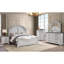 Table de chevet 3 tiroirs blanc antique style transitionnel