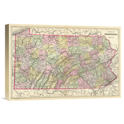 " State Of Pennsylvania, 1890 "