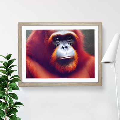 The Calming Orangutan - Framed Print