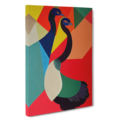 Abstract Peacocks No.2 - Wall Art