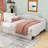 Full Size Linen Upholstered Daybed with Twin Trundle