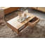 Cafferkey Solid Wood Four Leg Coffee Table with Storage