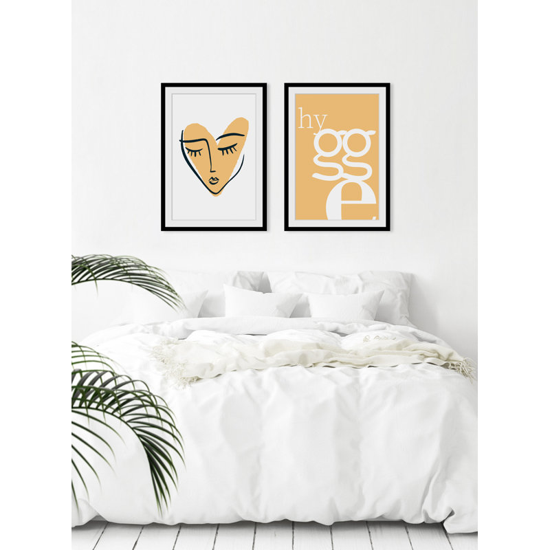 Face And Heart - Single Picture Frame Print