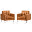 Fauteuils capitonnés en cuir Loft-1492314769