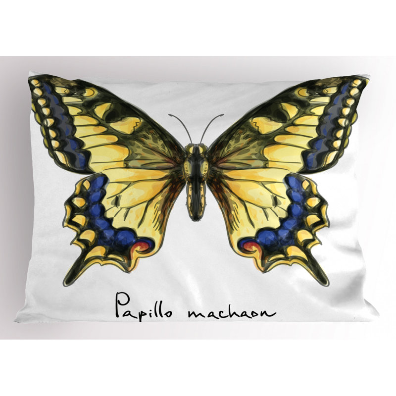 Swallowtail Polyester Sham Set, Twin