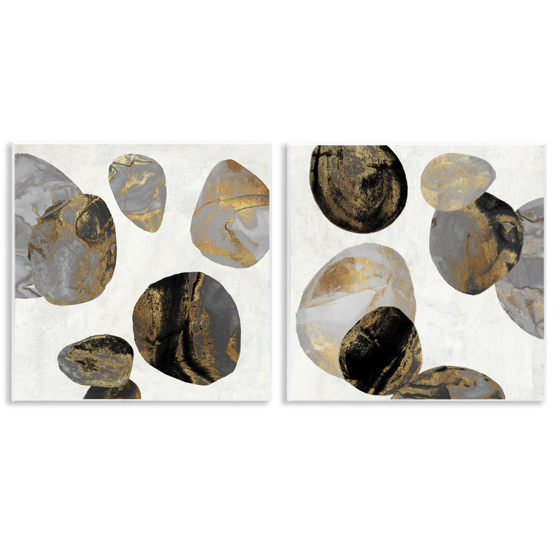 Ensemble de 2 plaques murales Agate à motifs, par Jacob Q