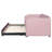 Pink Velvet Twin Daybed with Pop-Up Trundle-691379527