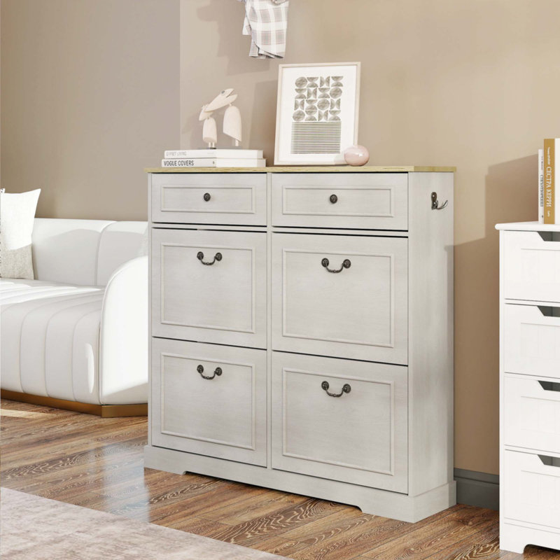 Armoire à chaussures avec 2 tiroirs