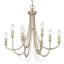Fayga 8 - Light Steel Dimmable Empire Chandelier