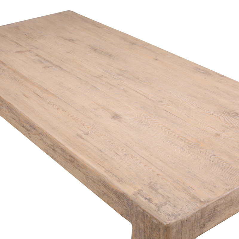 Pine Wood Dining Table, 29.92"H x 83.86"L x 39.37"W 