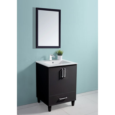 Marr 25'' Single Bathroom Vanity with Ceramic Top