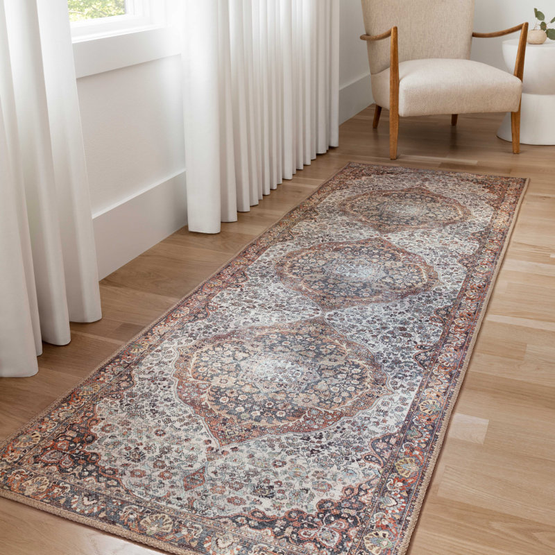 Vache Oriental Indoor Rug, Runner 2'6" x 12'