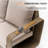 3-Piece Outdoor Patio Furniture Set, 82" Rattan Sofa & 2 Wicker Chairs with Under-Seat Storage, Deep Cushions & High Backrests, for Backyard Small Patios Balconies