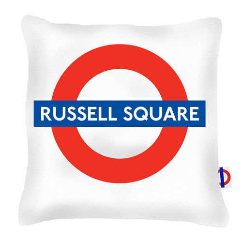 Russell Square Tube Station London Transport Cushion