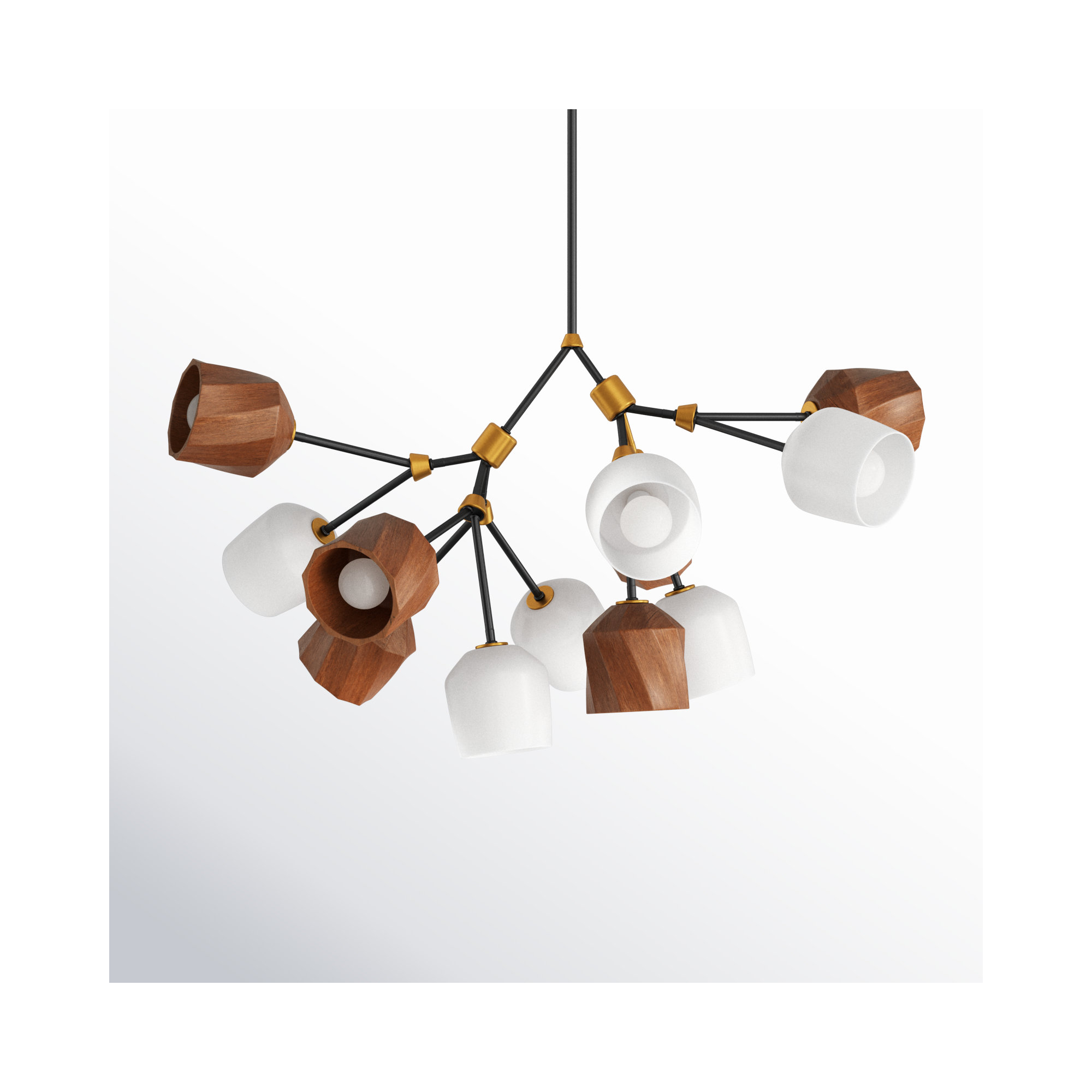 Mirielle Pendant, 25.5" H x 40.75" W x 40.75" D, 12