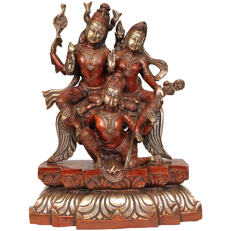 Lakshmi-Narayana sur Garuda, Doré