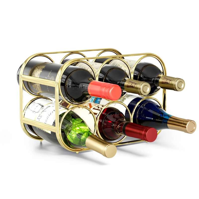 Bana Tabletop Wine Bottle Rack Gold