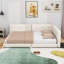 Linen Fabric Upholstered Platform Bed with USB Ports-2111982305-2111982311