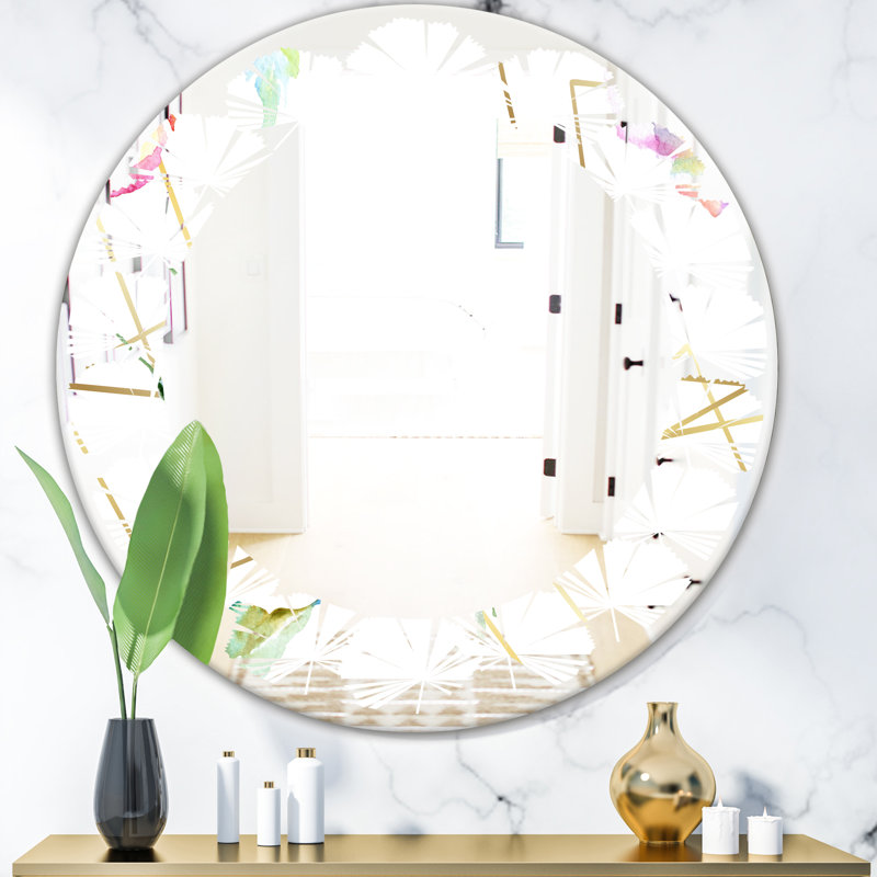 Miroir mural Leaves, H 23,6 po x l 23,6 po