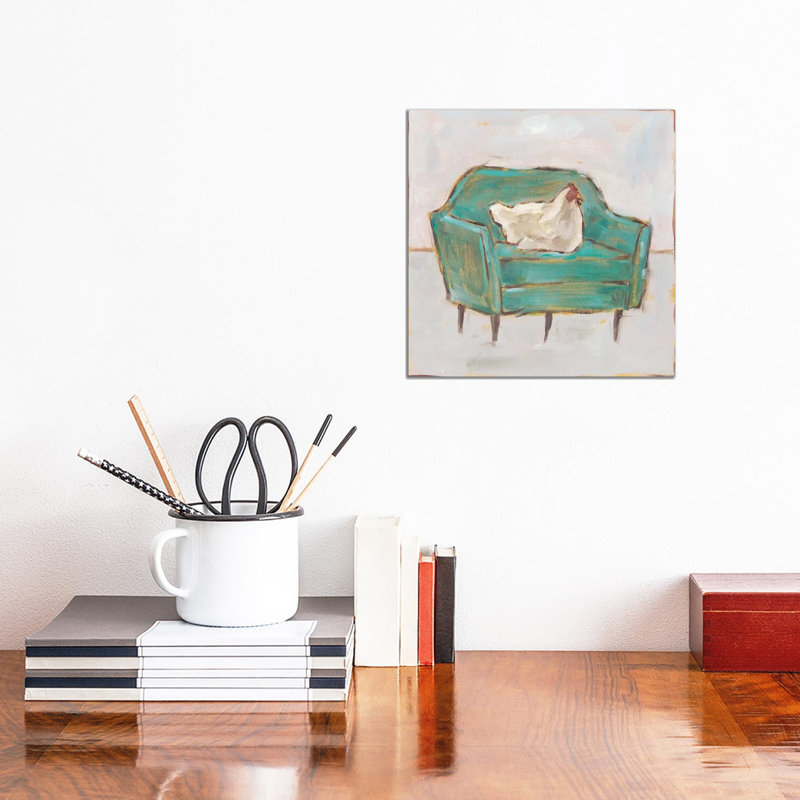 «Creature Comforts VII» par Ethan Harper - reproduction d'art, Pas de tapis, Toile tendue, H 12 po x l 12 po x P 1,5 po