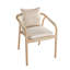 Ensemble de salle à manger extensible 7 pièces Balmor en eucalyptus avec coussins beiges Balmor-569427600-569427602